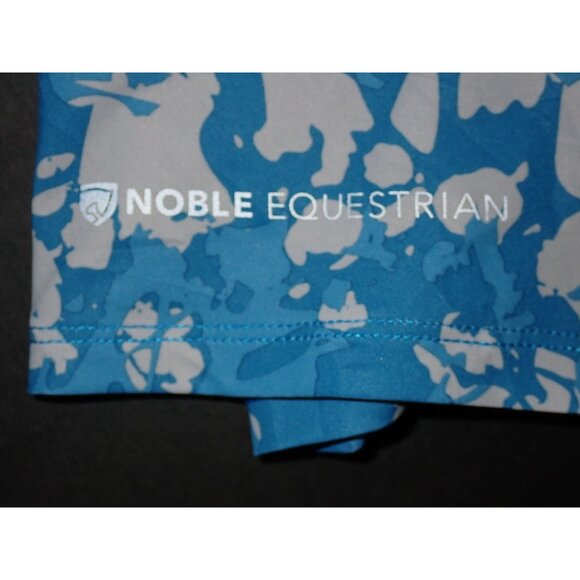 Noble Equestrian Performance Shirt Women S Blue camo Athletic Base Layer Vented - Picture 8 of 8